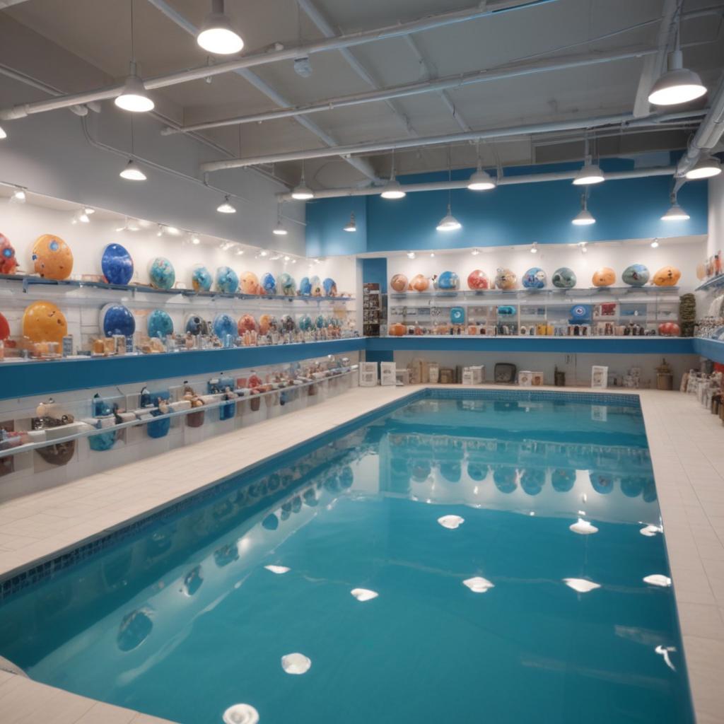 Продажа бассейнов и сопутствующего оборудования в специализированном магазине