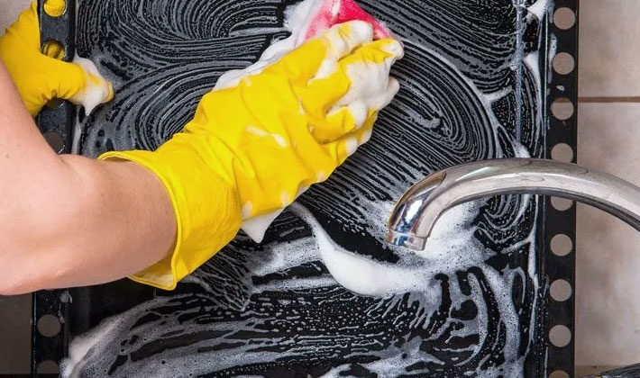 Как отмыть противень от жира и нагара быстро и эффективно | Вопросы покупателей | Белый кролик